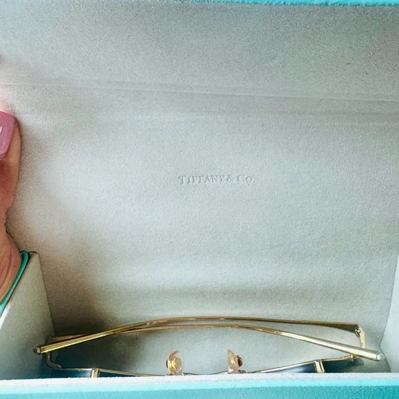 Tiffany & Co. Gold and Silver Women's Sunglasses - Picture 5 of 6